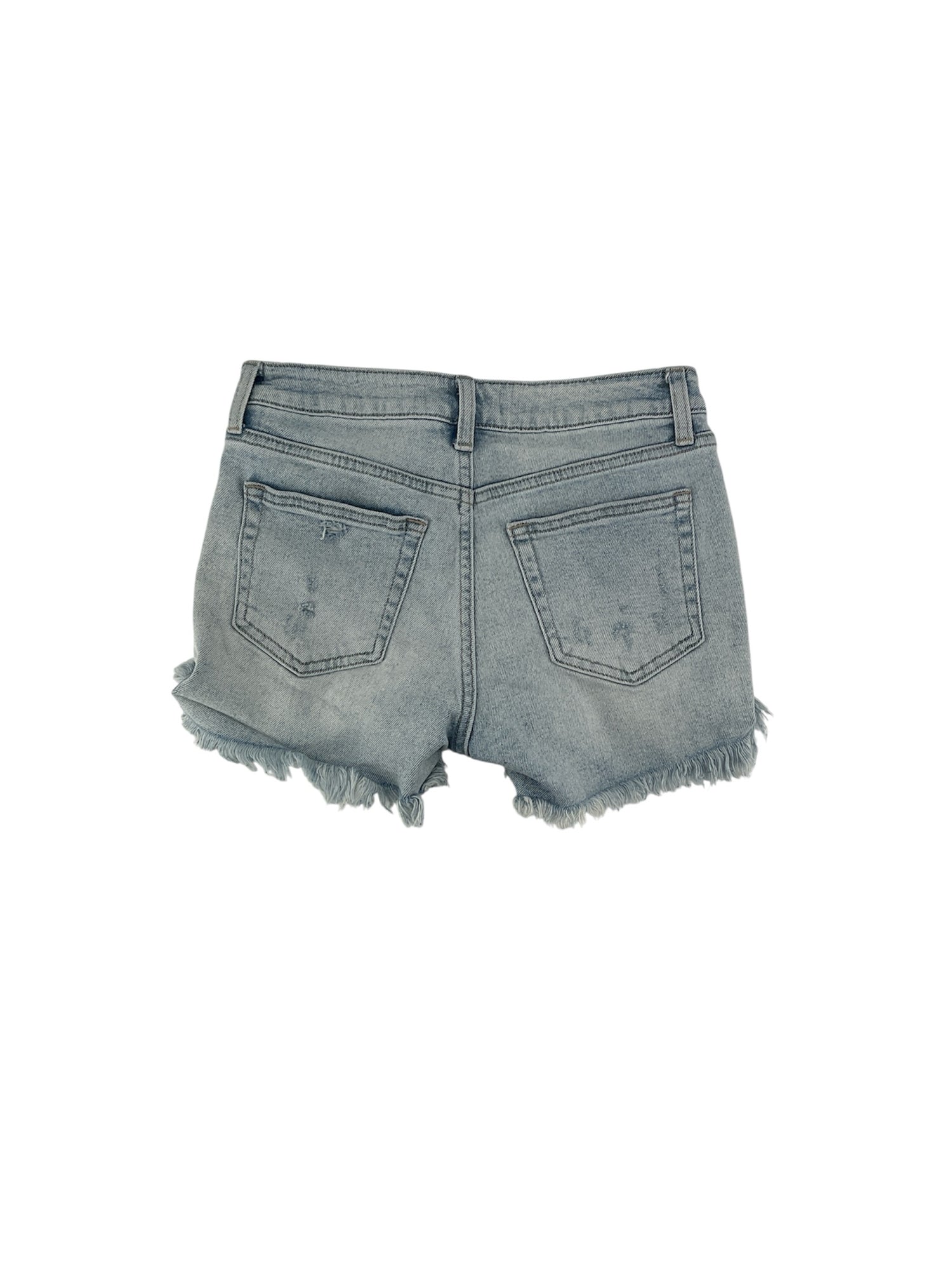 Just USA Blue Shorts High Rise Distressed Cutoff Denim Shorts - Size Small - Light Wash - Size S