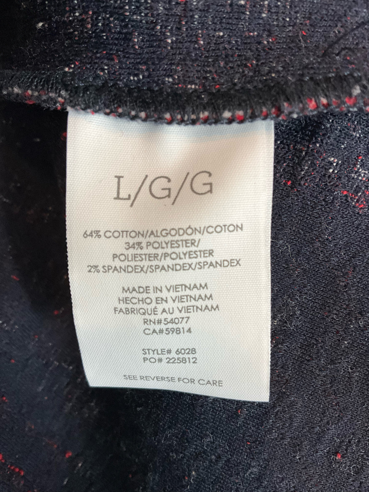 cabi Tuxedo Blazer Red Black White Stripe Boucle Jacket Size Large