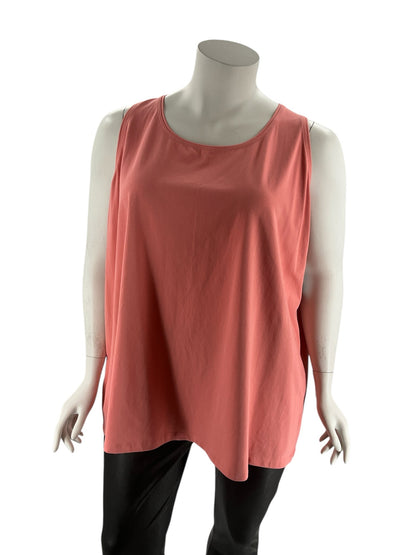 Catherine Orange Solid Pre-Owned Ladies Sleeveless Top - Size 3X - Margaret’s Fine Consignment