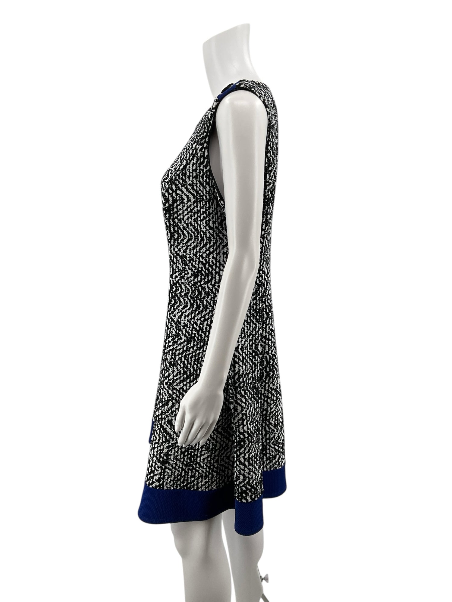 Alyx White/Black Print Pre-Owned Ladies Dress - Size 16 Petite