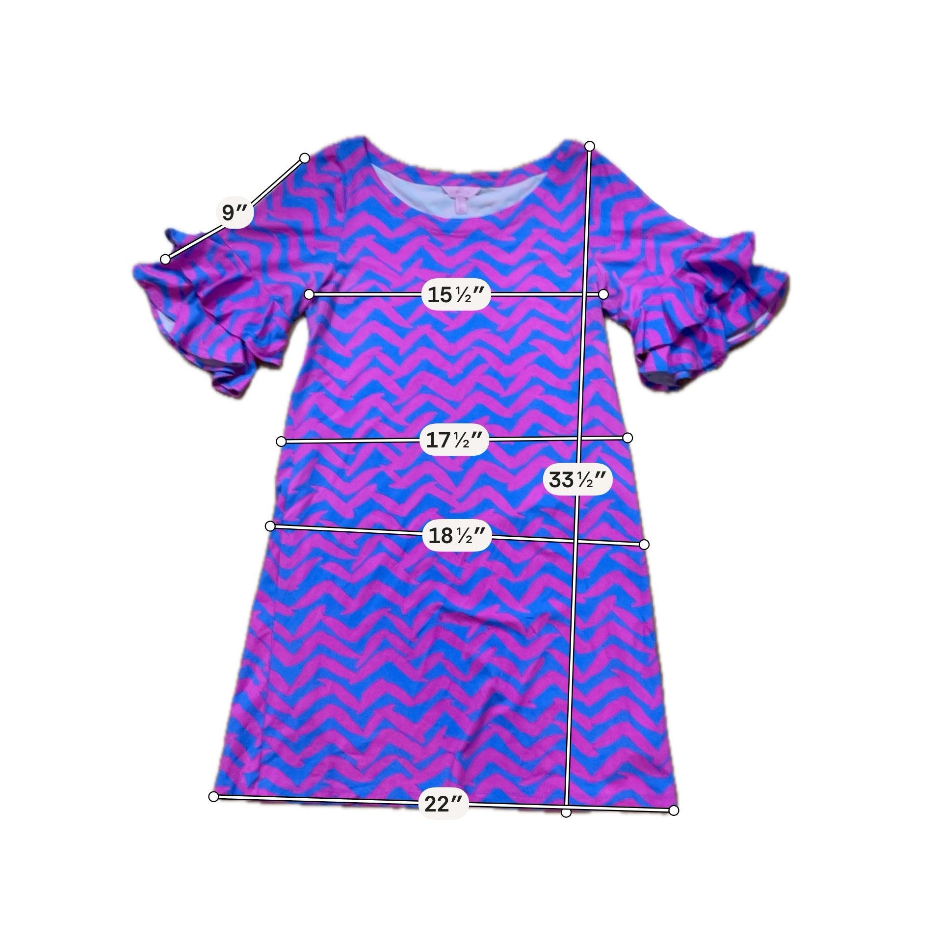 Lilly Pulitzer Elsa Tunic Dress Hotty Pink First Impression Size Large