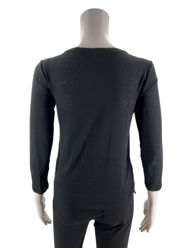 J Crew Black Lace Pre-Owned Ladies Top - Size XS