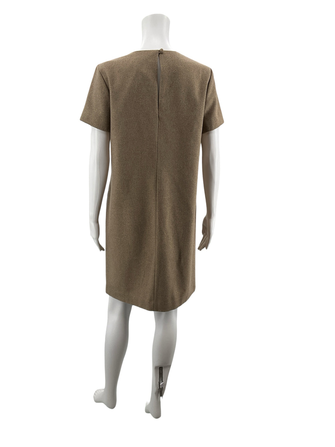 Banana Republic Gold Solid Pre-Owned Ladies Dress - Size Small