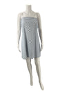 Trixxi Blue/White Flowers Dress - Size XL with floral print and spaghetti straps, shown on mannequin front view. Pre-owned casual mini dress.