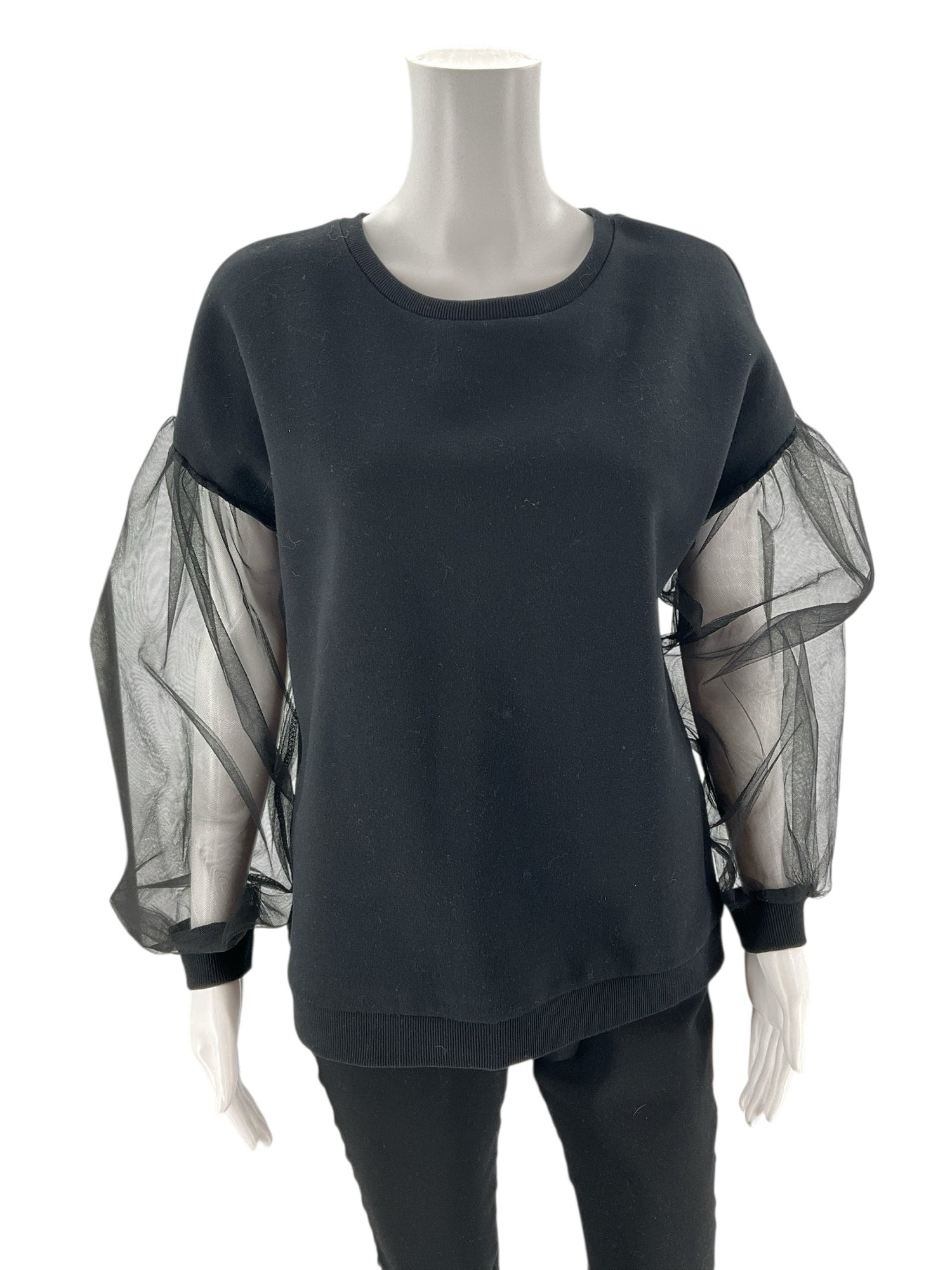INC - Black Solid Pre-Owned Ladies Casual Top - Size M