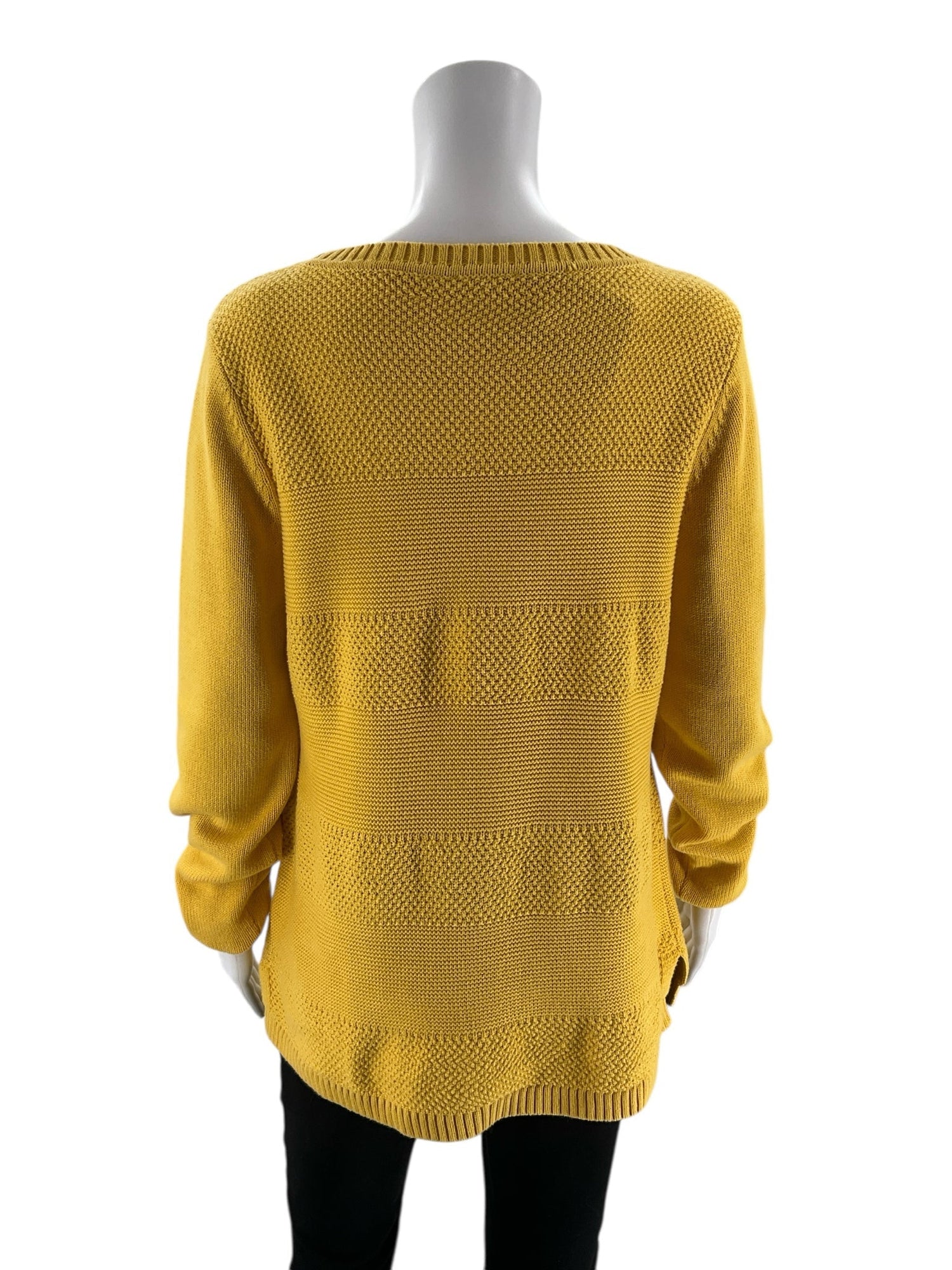 Talbots - Mustard Solid Pre-Owned Ladies Casual Top - Size M