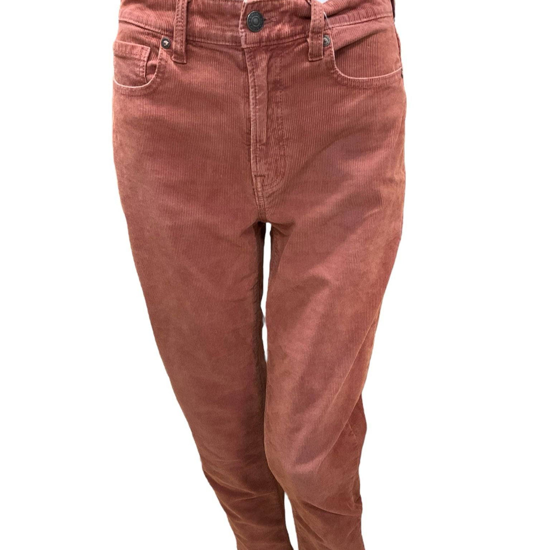 American Eagle Salmon Corduroy Pre-Owned Ladies Pants - Size 0 - Margaret’s Fine Consignment