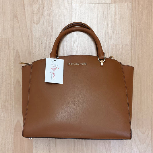 MK Camel Solid Purse