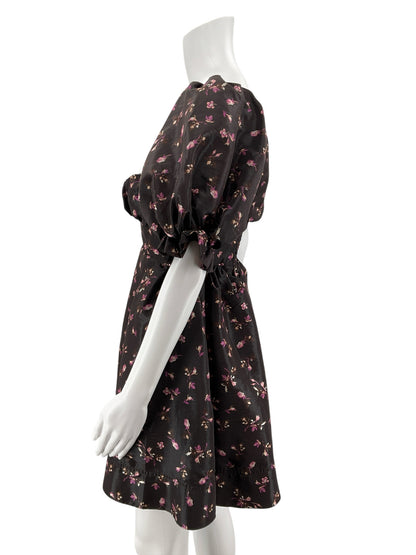 Maeve Anthropologie Smocked Taffeta Floral Mini Dress Size Small NWT
