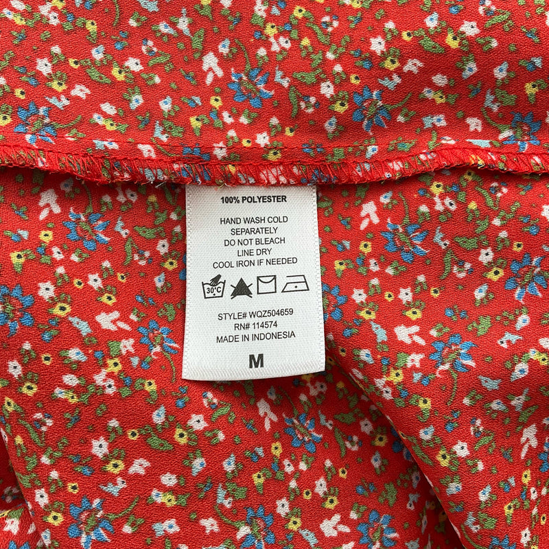 Pleione Orange/Multi Floral Pre-Owned Ladies Top - Size Medium - Margaret’s Fine Consignment