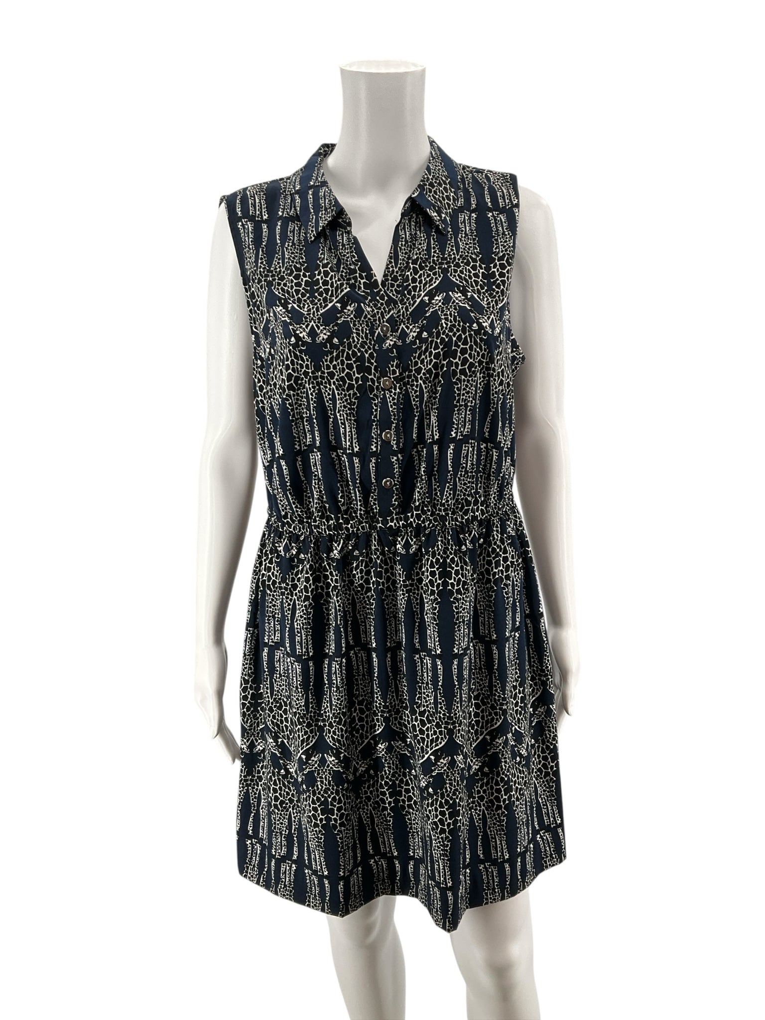 Alfani Petite Giraffe Print Sleeveless Shirtdress Size 16P