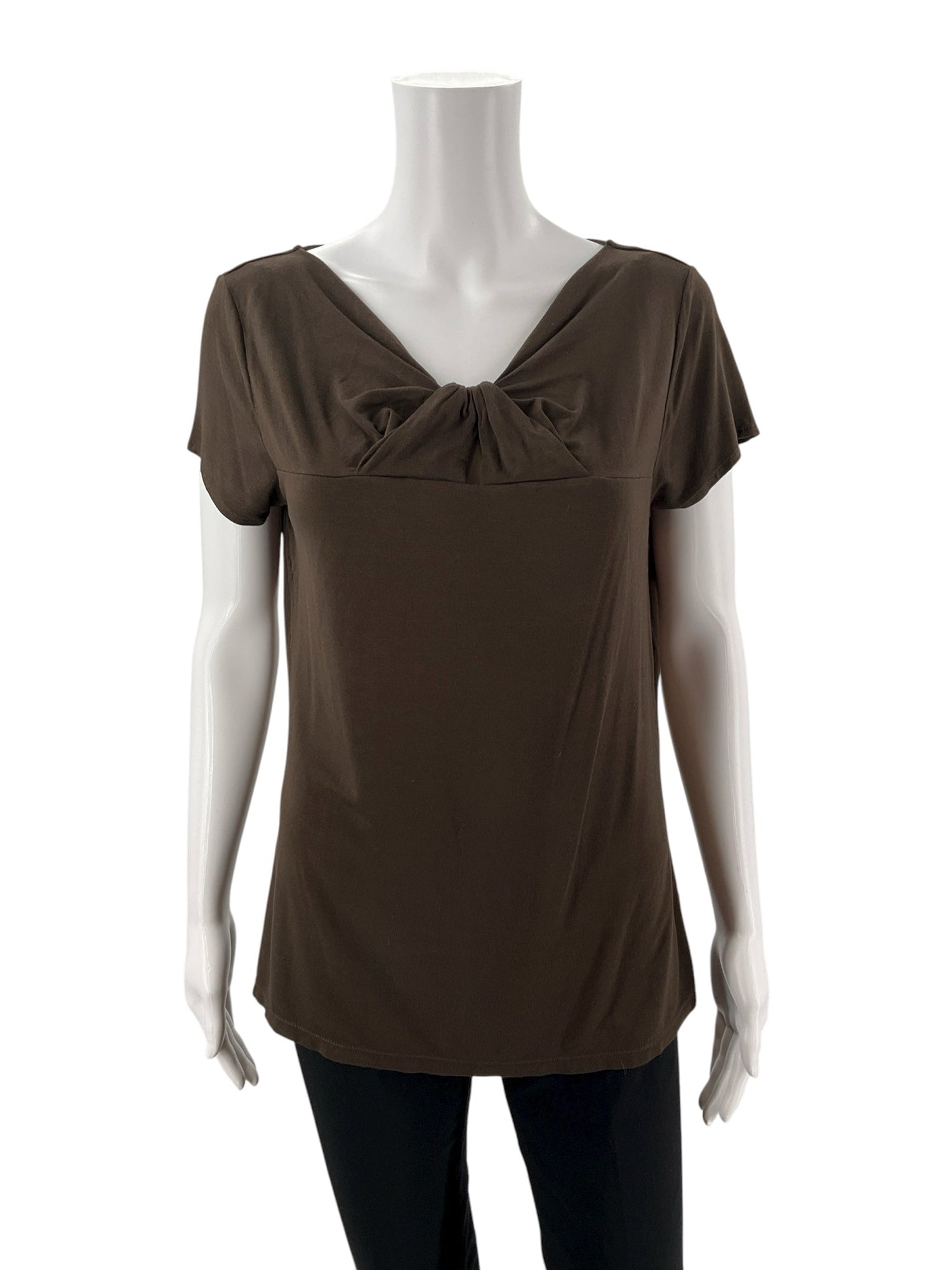Ann Taylor Brown Pre-Owned Ladies Top - Size Large - Margaret’s Fine Consignment