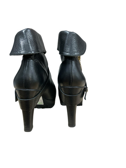 diane von furstenberg Shoe Size 8 Black Solid Pre-Owned Ladies booties