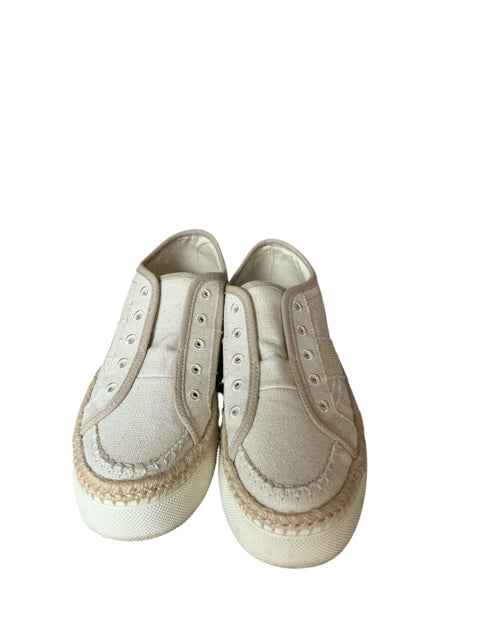 Blowfish Malibu Mamba Tan Canvas Espadrille Slip-On Sneakers Size 8