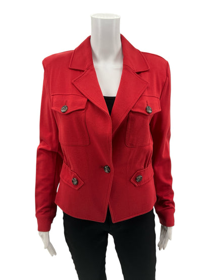 Cabi Red Solid Pre-Owned Ladies Jacket - Size 6