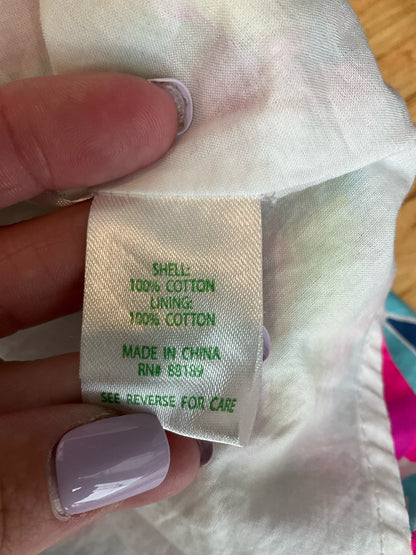 Lilly Pulitzer Delia Dress Hotty Pink First Impression Floral Mini Size 10