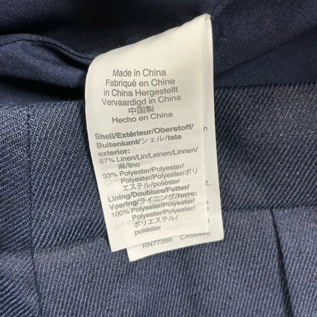 J Crew Size 10 Navy Solid Pre-Owned Ladies Skirt