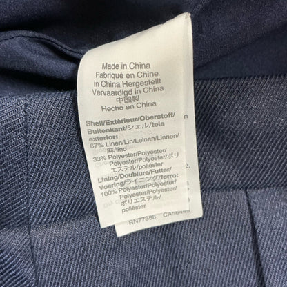 J Crew Size 10 Navy Solid Pre-Owned Ladies Skirt