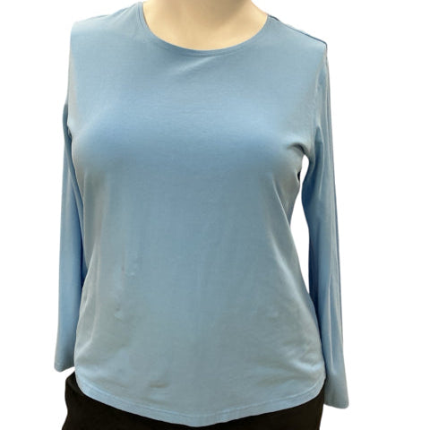 Talbots Blue Solid Pre-Owned Ladies Top - Size XL - Margaret’s Fine Consignment