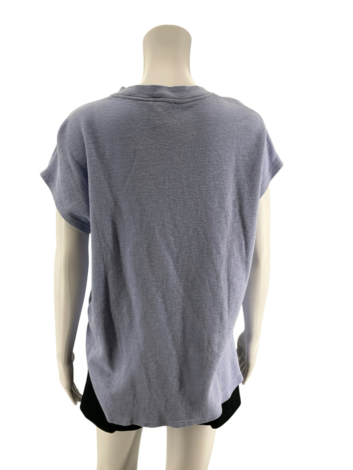 Eileen Fisher Organic Cotton Waffle Knit Boxy Top Size XS Lavender - Downstairs