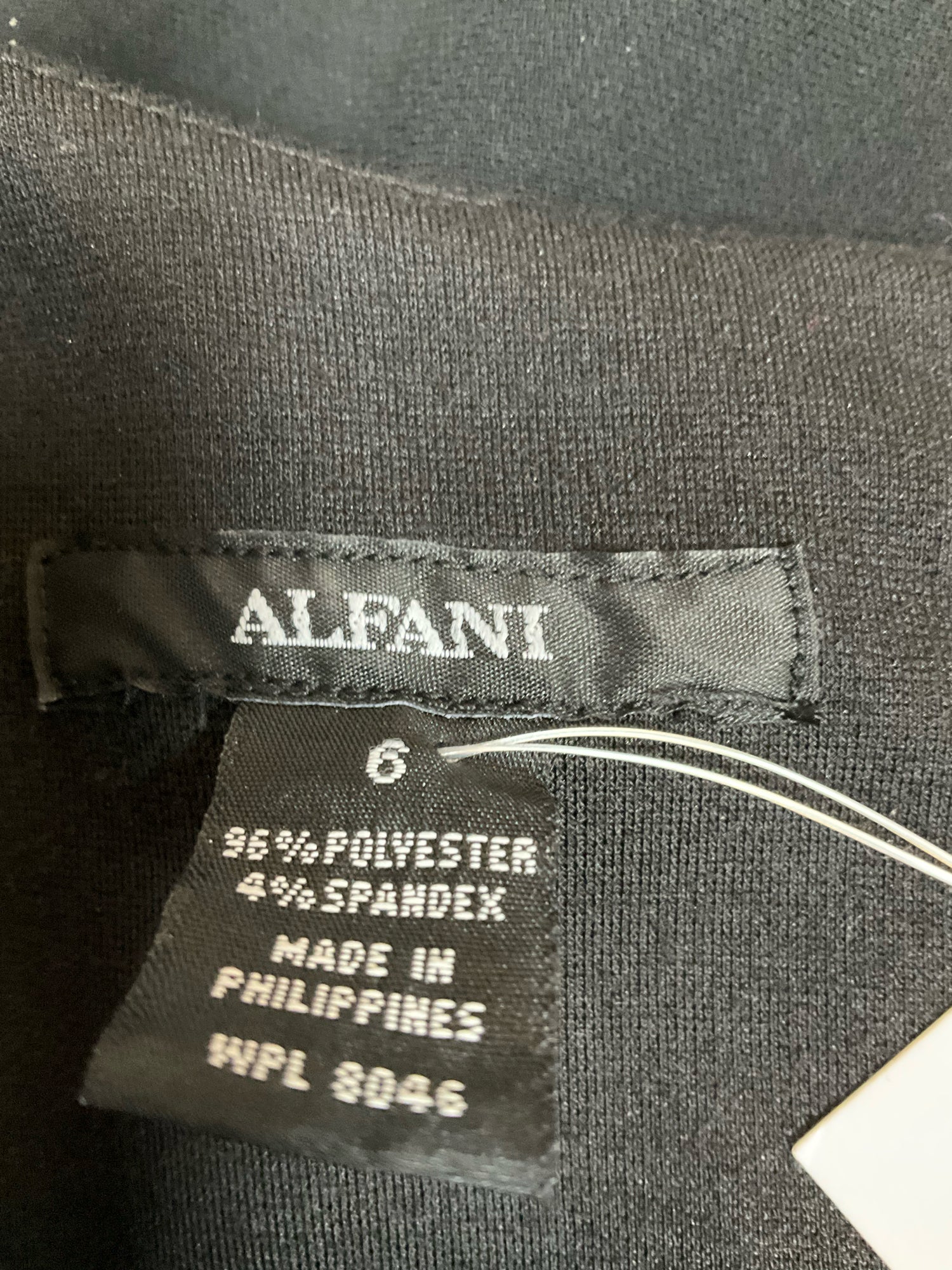Alfani Black/Silver Shift Beaded Neckline Sleeveless Shift Dress Black Silver Size 6 - Size 6