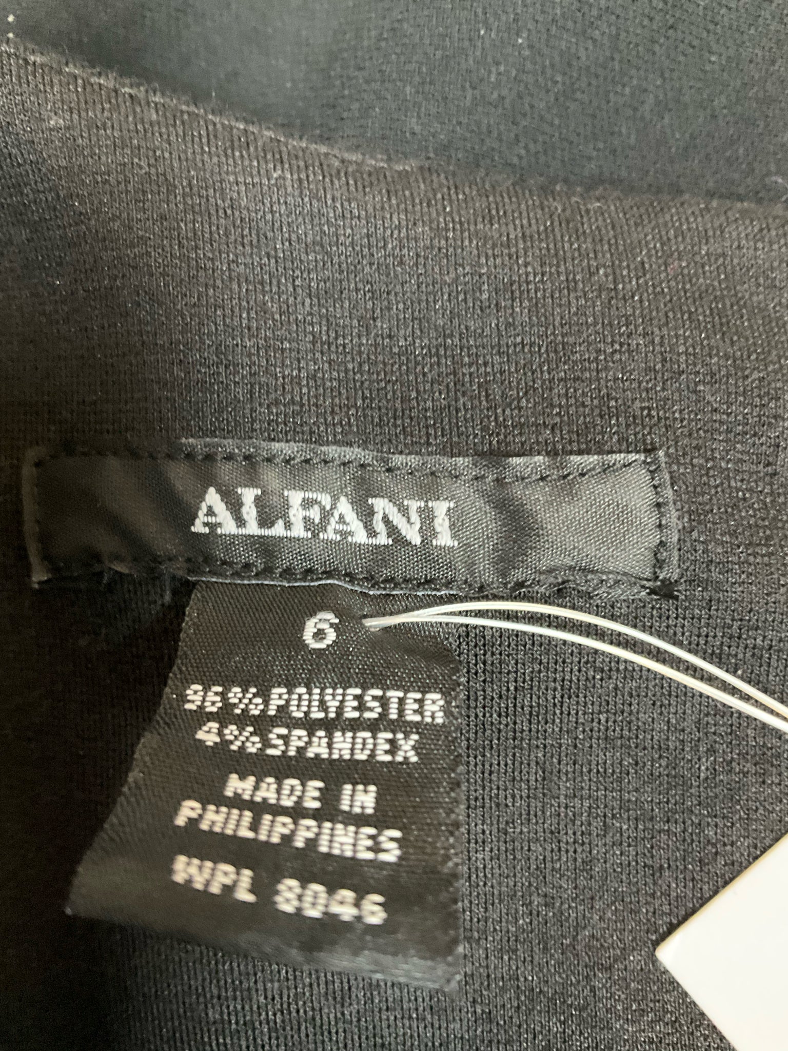 Alfani Black/Silver Shift Beaded Neckline Sleeveless Shift Dress Black Silver Size 6 - Size 6