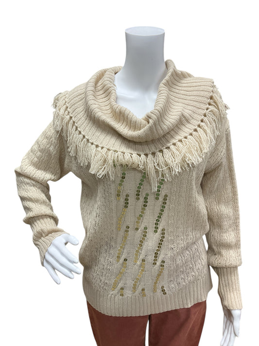 Ruby Rd Size Medium Tan Pre-Owned Ladies Sweater