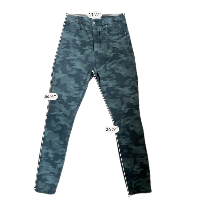 Good American Good Waist Camo High Rise Skinny Jeans Size 8/29