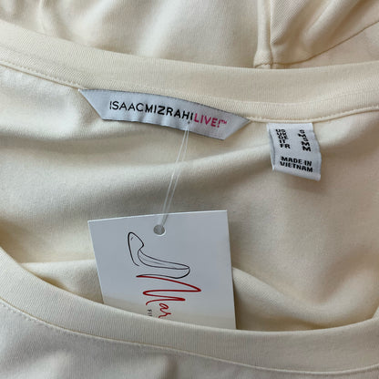Issac Mizrahi Cream Solid Pre-Owned Ladies Top - Size Small - Margaret’s Fine Consignment