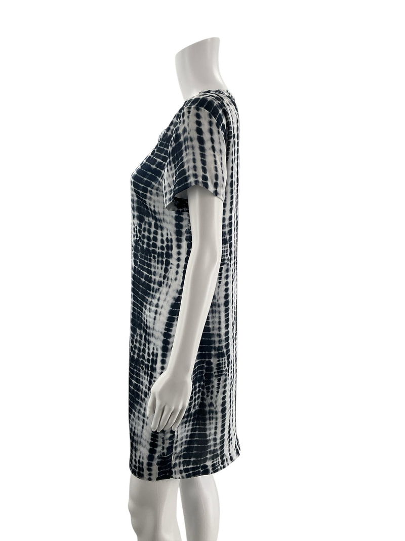 ⁬Michael Kors White/Navy Pre-Owned Ladies Dress - Size Medium