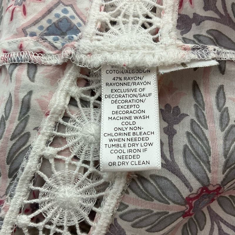 Loft Pink/Multi Print Pre-Owned Ladies Top - Size XS - Margaret’s Fine Consignment