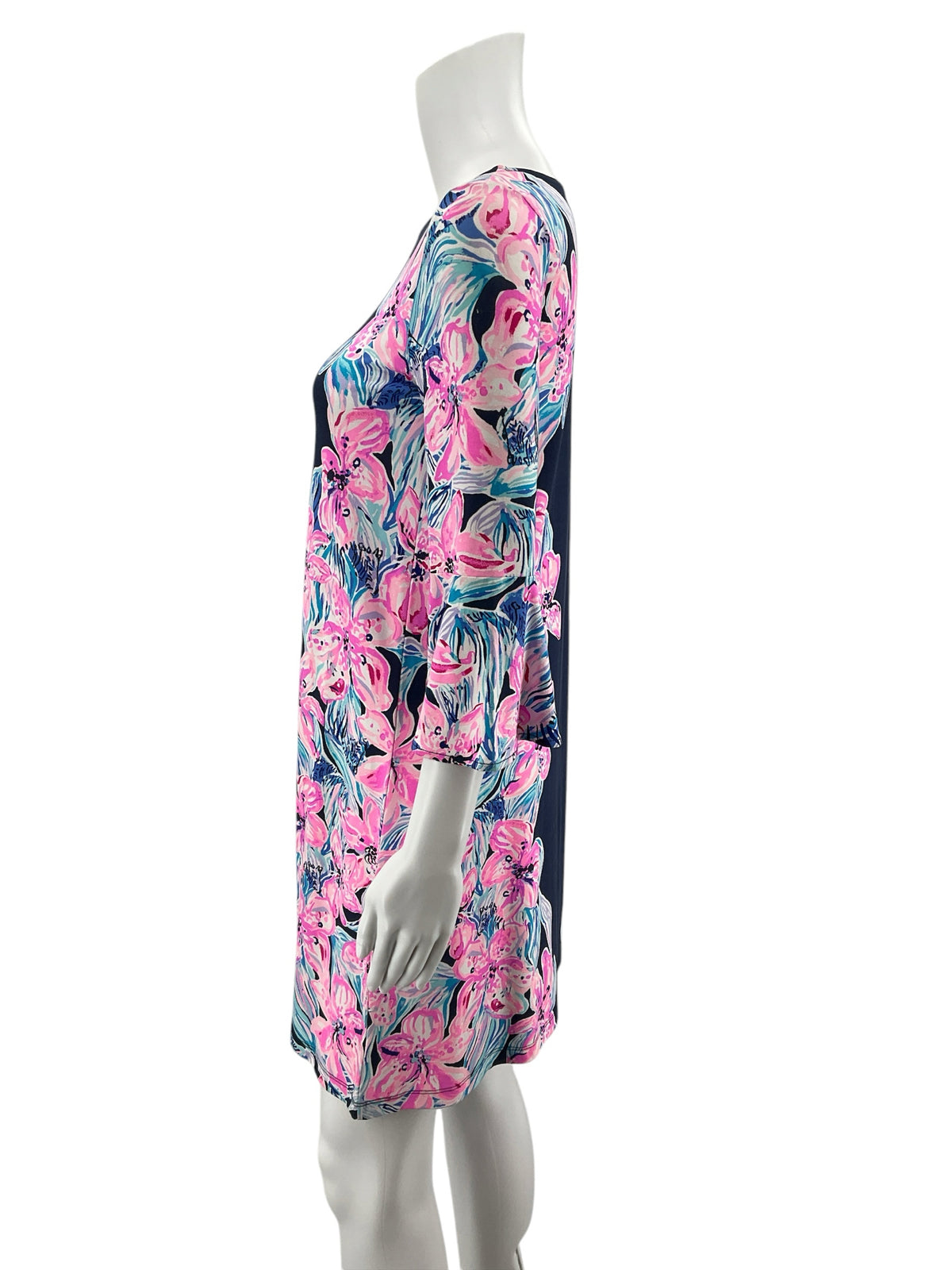 Lilly Pulitzer Karlie Tunic Dress XS New With Tags Navy Pink Floral