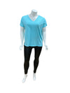 Land's End Aqua Solid Top Size 1XL