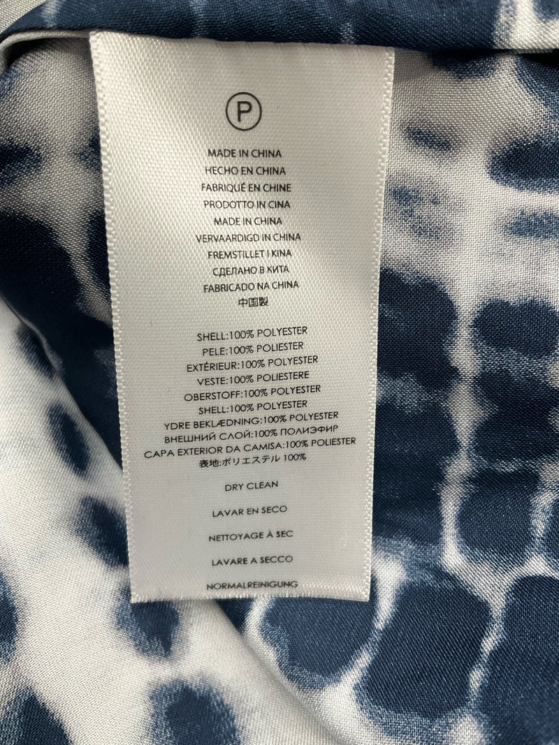 ⁬Michael Kors White/Navy Pre-Owned Ladies Dress - Size Medium