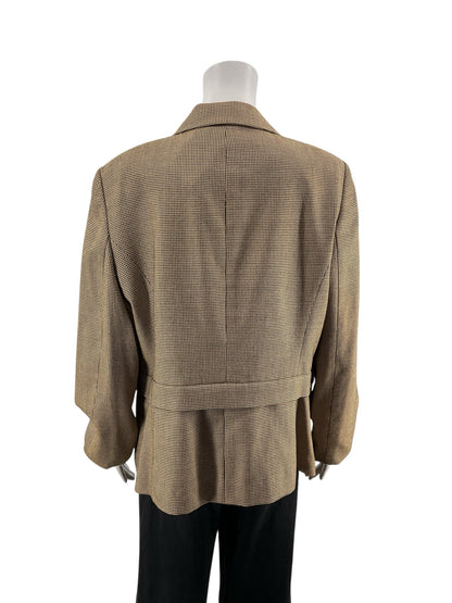 Carlisle Houndstooth Tailored Blazer Jacket | Size 16 | Professional Career Wear - ONLINE ONLY