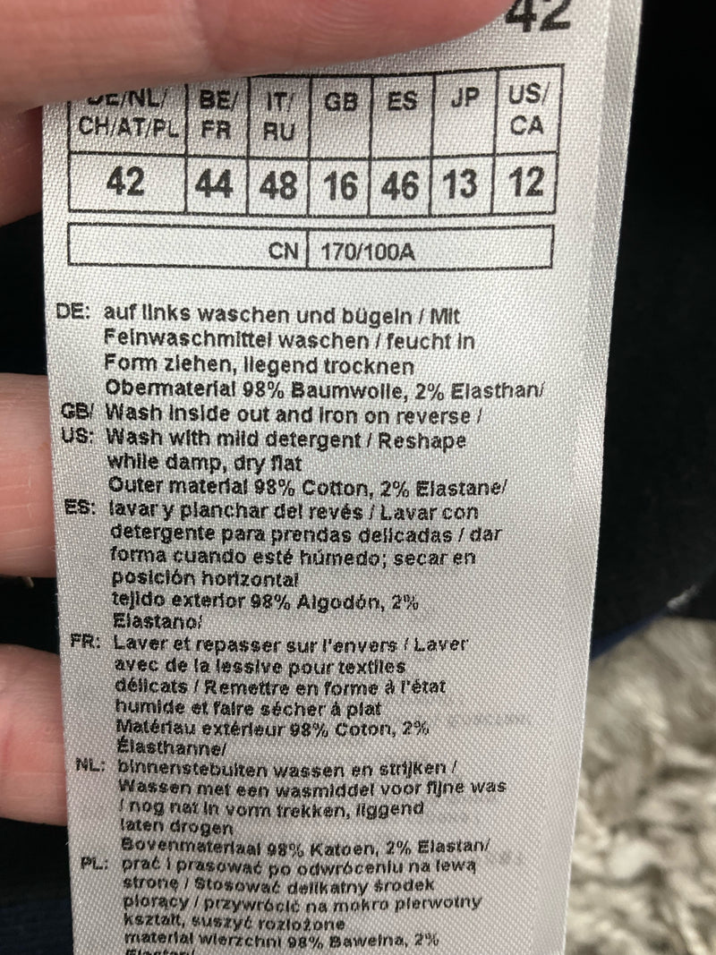 Gerry Weber Black/Blue/Gray Print Pre-Owned Ladies Shrug - Size 12