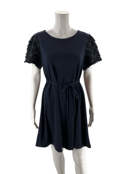 Loft Navy Solid Pre-Owned Ladies Dress - Size Medium Petite