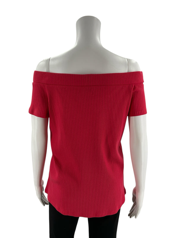 Loft Coral Ribbed Pre-Owned Ladies New With Tags Top - Size XL