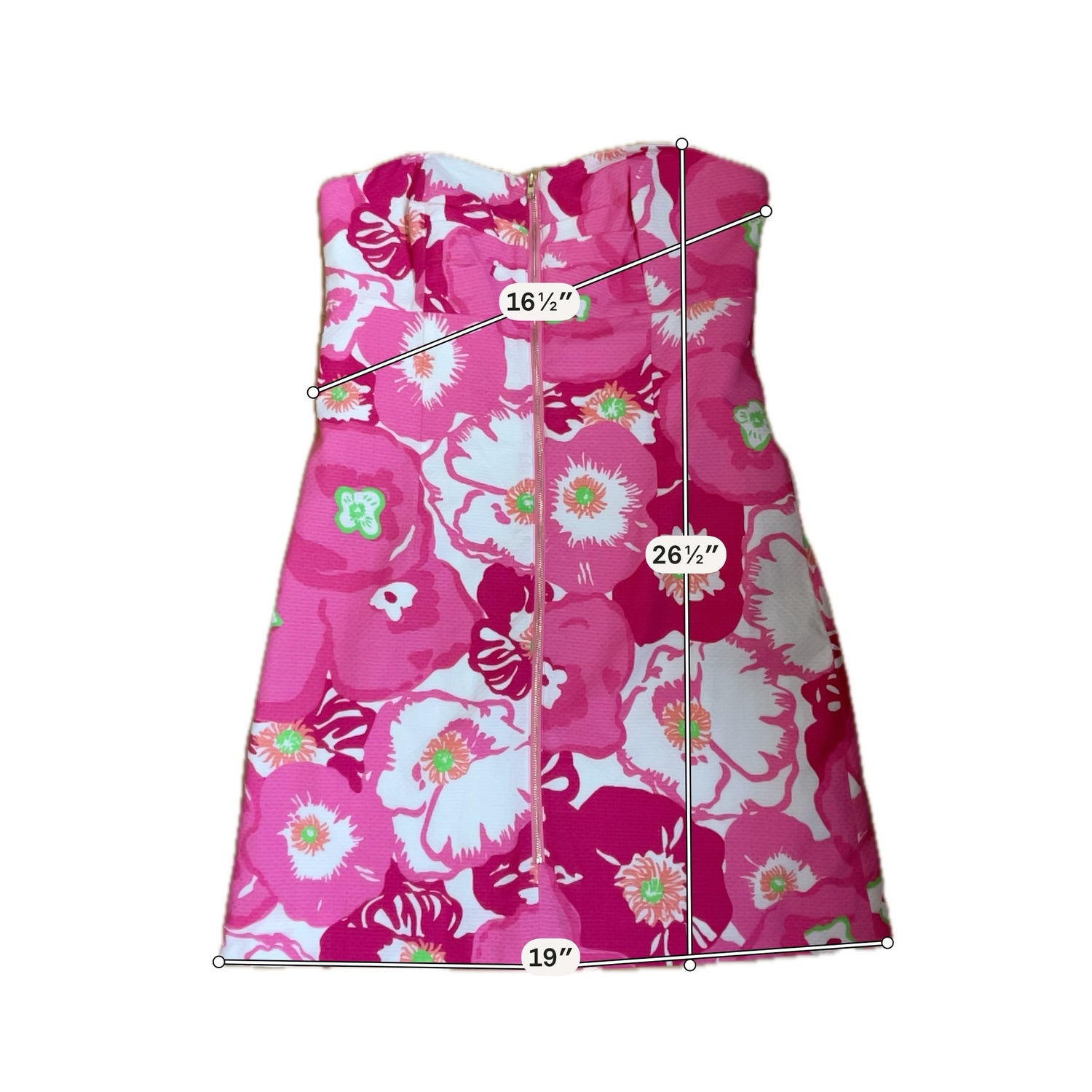 Lilly Pulitzer Delia Strapless Seersucker Dress Floral Print NWT Size 6 - ONLINE ONLY
