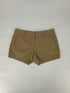J. Crew khaki solid ladies chino shorts, mid-rise, size 4, casual classic preppy style.
