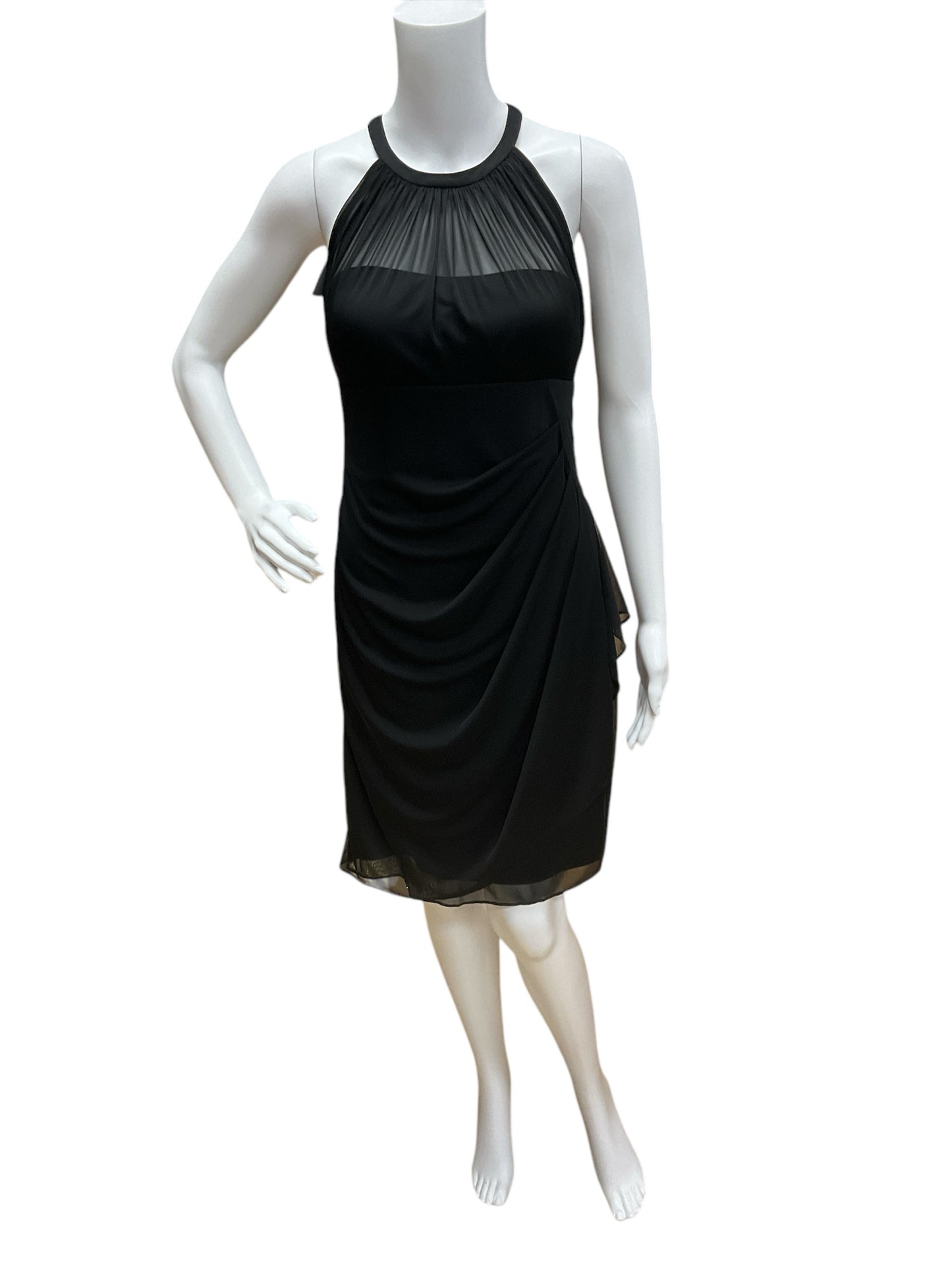 Davids bridal Size 4 Black Solid Consignment Ladies Dress