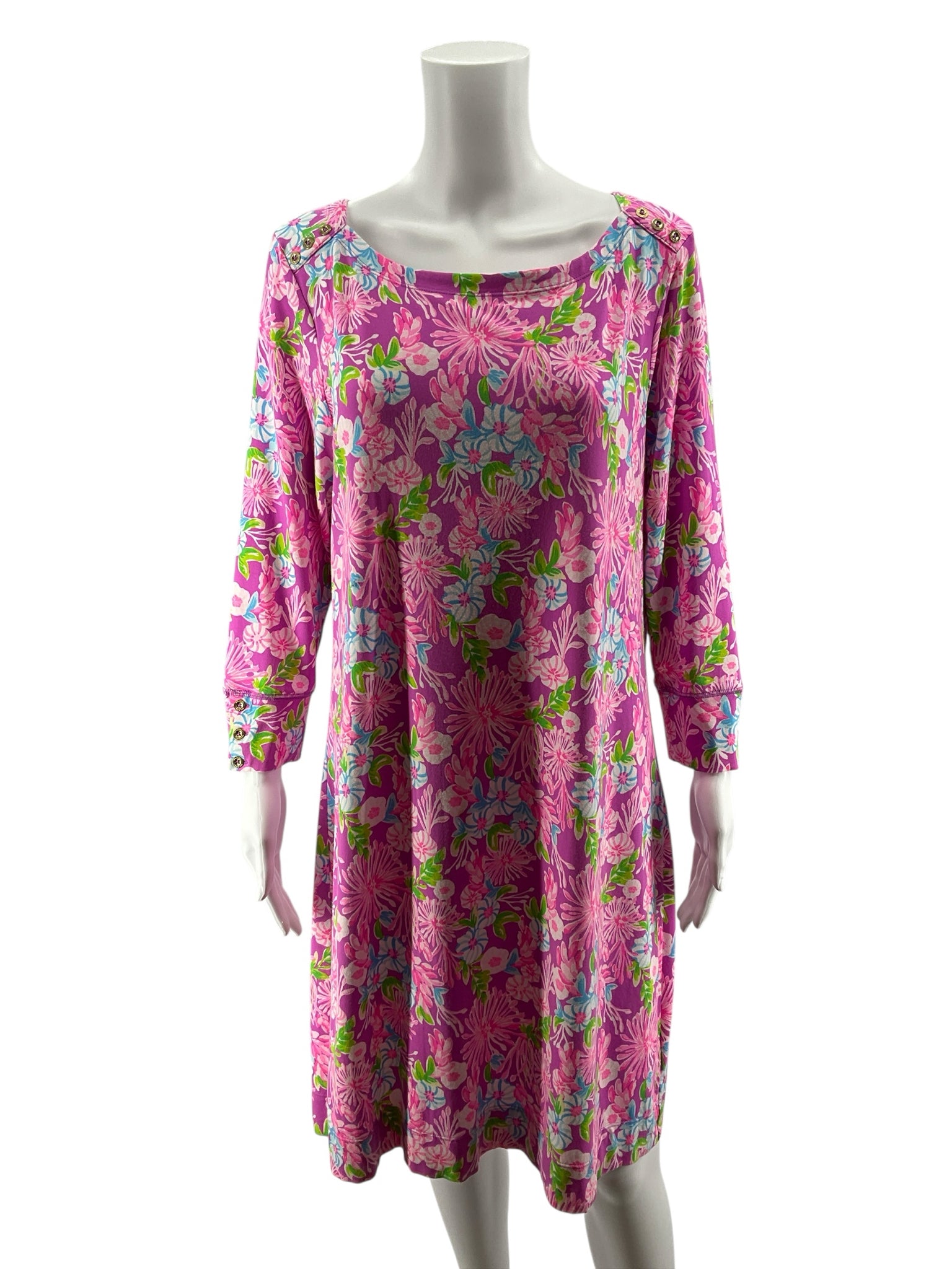 Lilly Pulitzer UPF 50+ Sophie Dress First Impression Floral Size XL