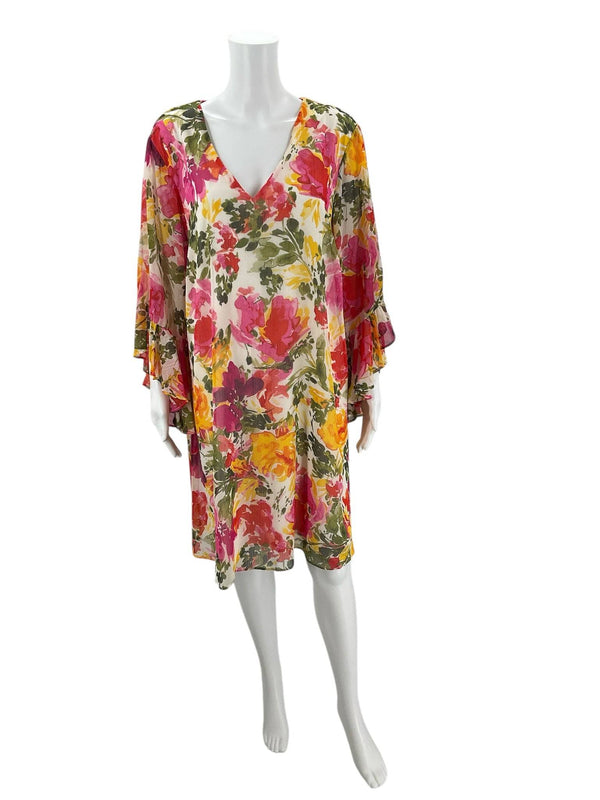Calvin Klein V Neck Knee Length Dress Size 14W - Margaret’s Fine Consignment