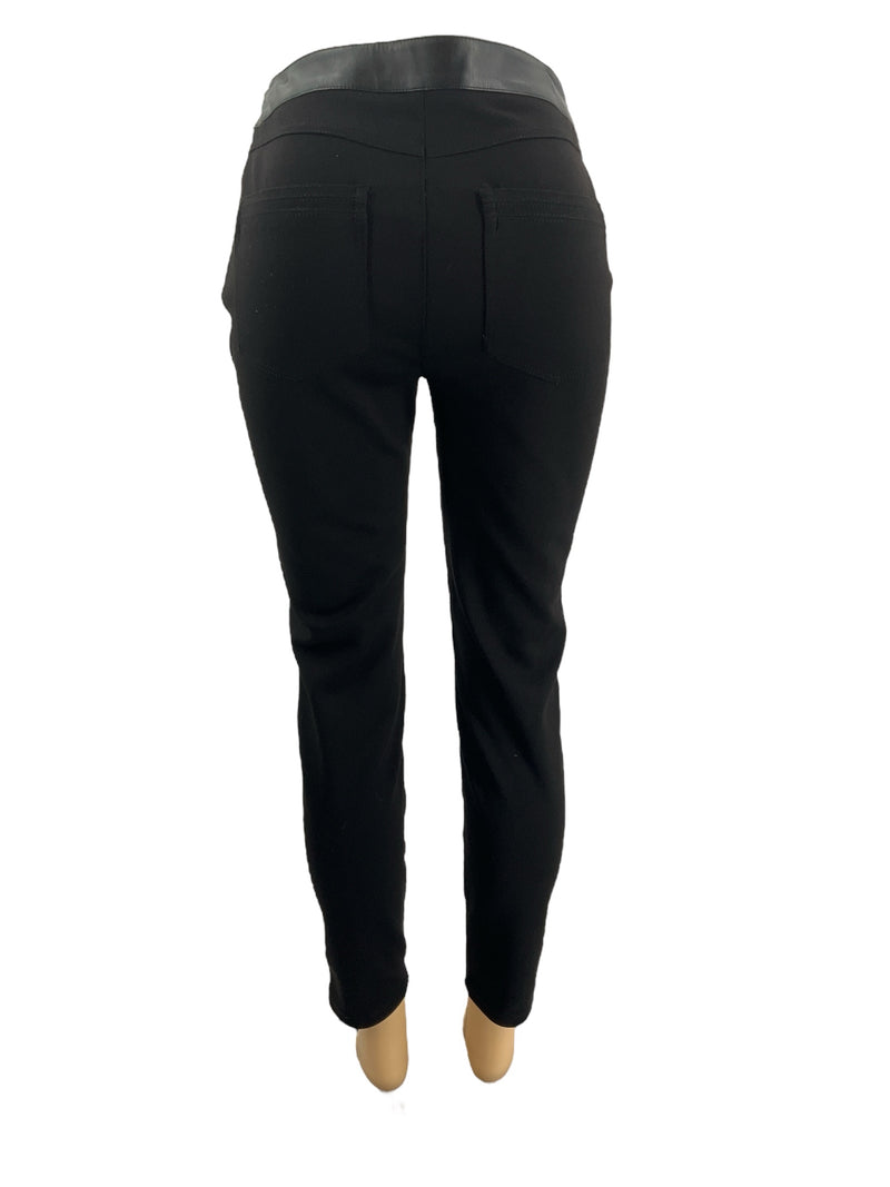White House Black Market Black Faux Leather Skinny Pants – Size 10, Excellent Condition - Margaret’s Fine Consignment
