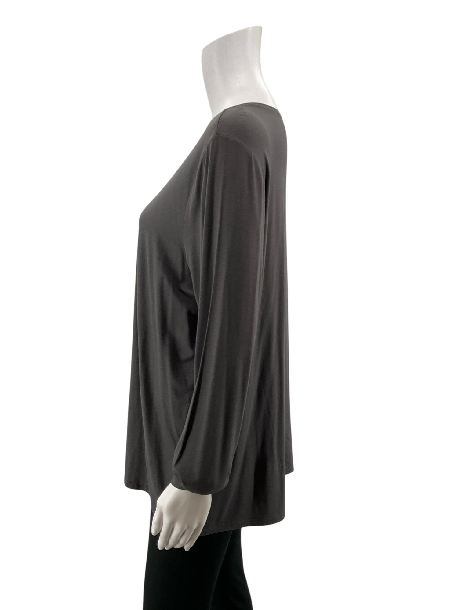Eileen Fisher NWT Viscose Jersey Dolman Tunic Top Gray XL Dillard&