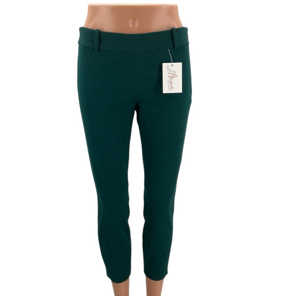 J Crew Green Solid Ladies Pre-Owned Pants - Size 2 - Margaret’s Fine Consignment