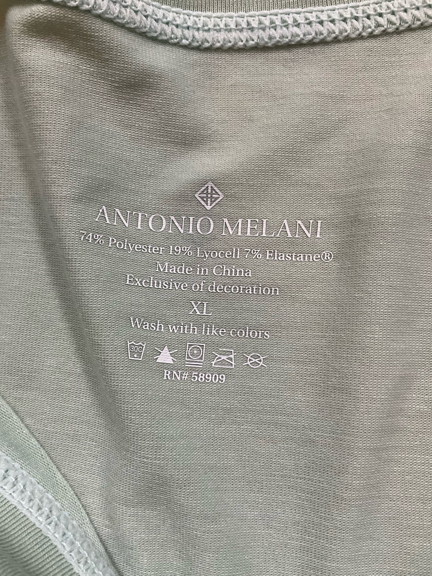 Antonio Melani NWT Mint Green Soft Stretch Lyocell Blend Long Sleeve Top XL