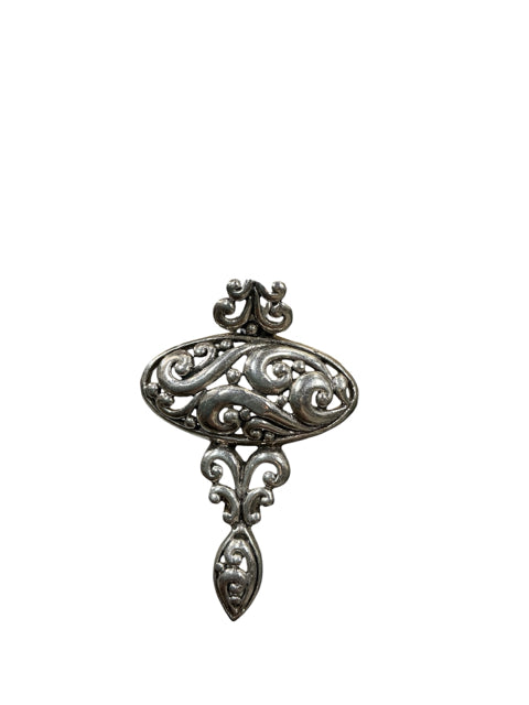 No Brand Silver Filligree Pendant