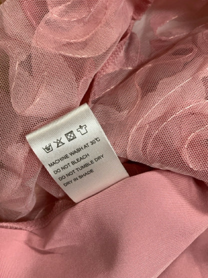 Chic Wish Size Medium Mauve Floral Pre-Owned Ladies Skirt