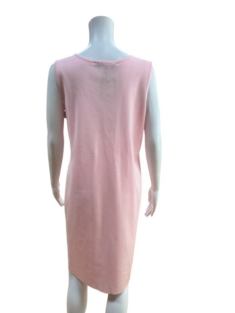 Ming Wang Sleeveless Knit Sheath Dress PM Blush Pink NWT